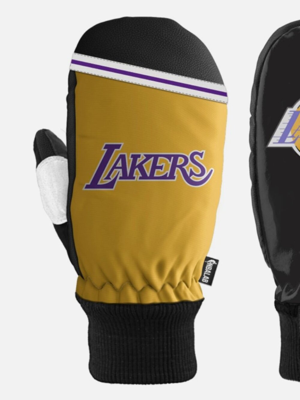 Los Angeles Lakers Classic Snow Mittens Size Medium LA Lakers
